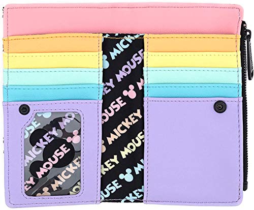 Loungefly Mickey Mouse Pastel Poses Wallet - Image 4