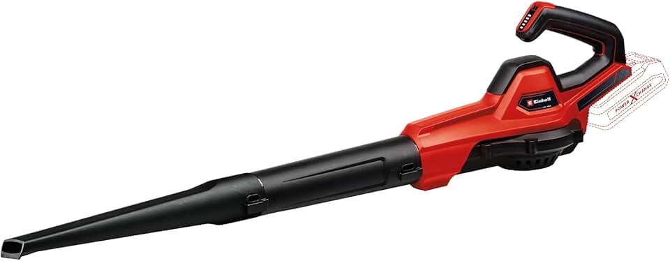 Einhell Soprador de ar sem fio GE-UB 18/250 Li E PXC 18V | Velocidade do ar de 250 km/h para uso em casa, carro, garagem e jardim | Oficina individual e soprador de folhas - Bateria e carregador não