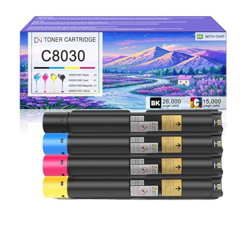 Image of C8030 Toner Cartridge Compatible for Xerox 006R01697 006R01698 006R01700 006R01699 Toner Cartridges Work for Xerox AltaLink C8030 C8035 C8045 C8055 C8070 Printers