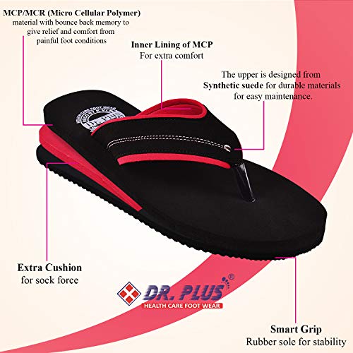 Image of DR PLUS Women's Healthcare, Diabetic and Orthopedic Light Weight MCR /MCP Footwear /Sandals /Slipper /Chappal