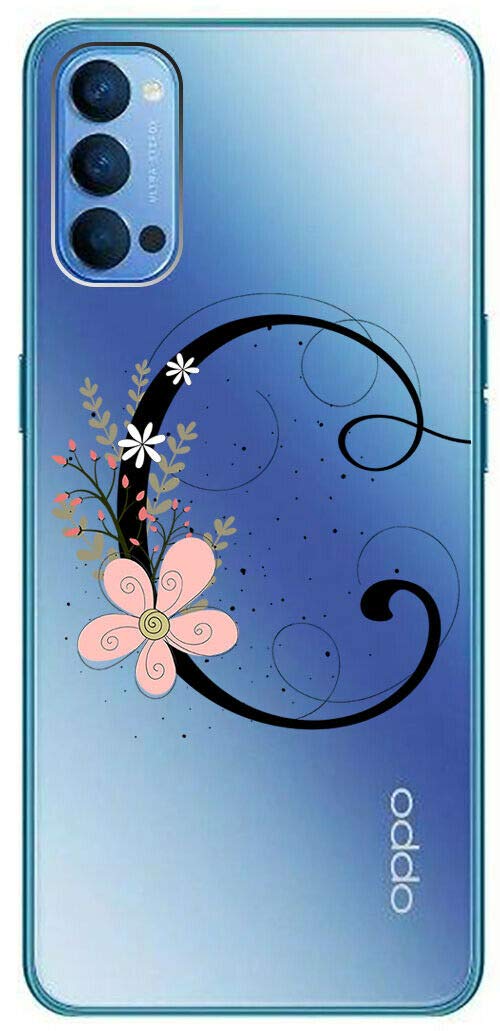 Mixroom - Cover Custodia Case In TPU Silicone Morbida Sfondo Trasparente Per Oppo Reno 4 Fantasia STELLINE D'ORATE U1049