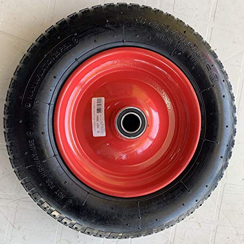 Kit 2 Pneus Para Carrinho de Mão Completo Com Câmara E Aro