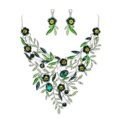 Emerald Color Silver-Tone