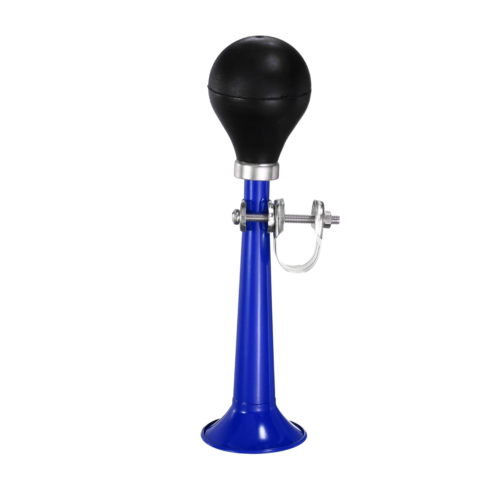 YELARXI Bike Horn, Air Horns for Safety with Air Squeeze Metal Handlebar Bugle Bicycle Loud Bell 8 Inch & Blue - Fit for (Road/Mountain/Bikes/Scooters)