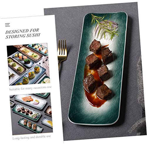 Juego 2 Platos Rectangulares de Cerámica para Sushi miniatura 3