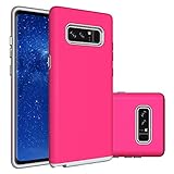 Galaxy Note 8 Case,Berry (TM) [Non-slip] [Drop Protection] [Shock Proof] [Dual Lawyer] Hybrid Defender Armor Full Body Protective Rugged Holster Case Cover For Samsung Galaxy Note 8 Hot Pink