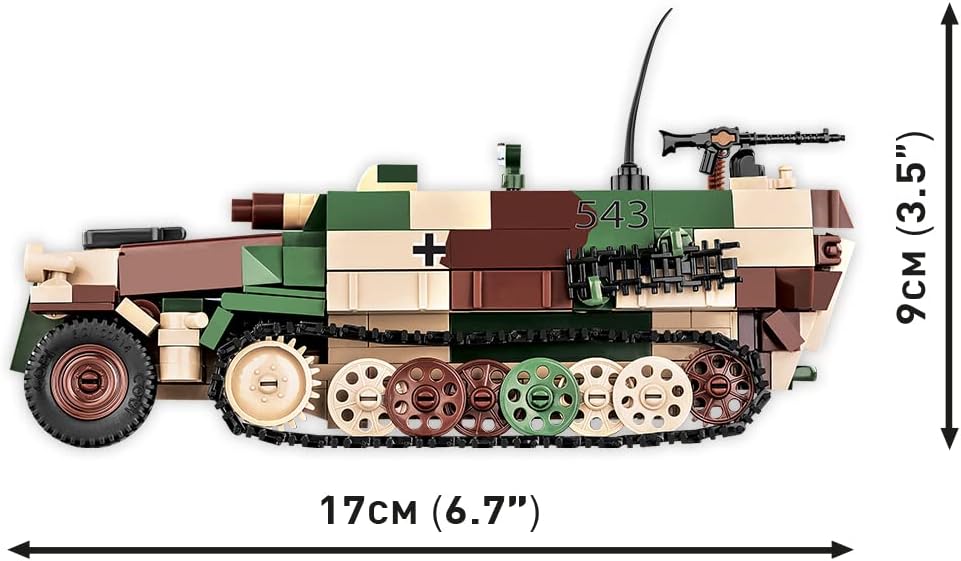 COBI Historical Collection WWII Sd.KFZ. 251/9 "STUMMEL Vehicle Building Set, 485 Pieces