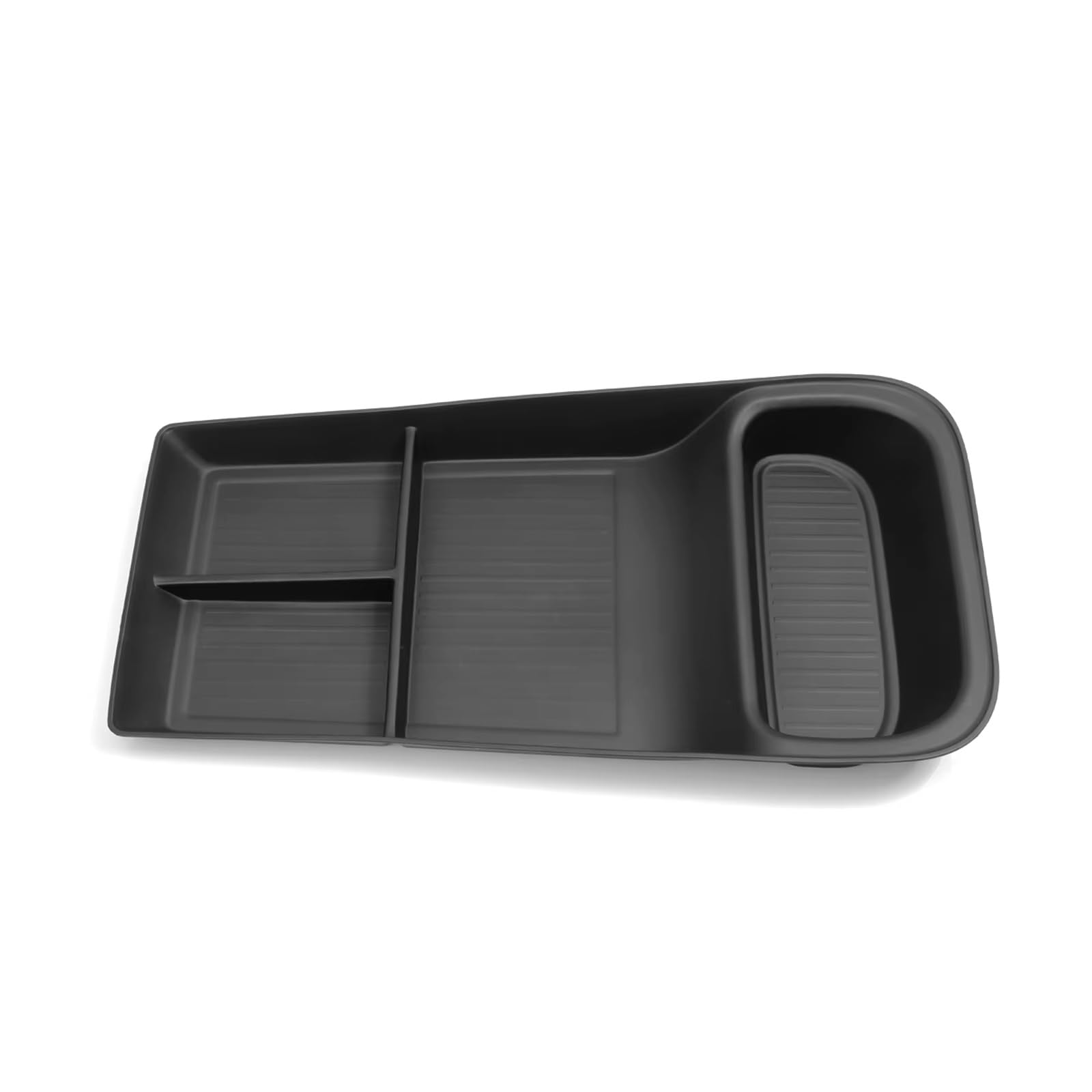SZTMYVUW Interior Storage Box Compatible With Polestar 4 2023 2024 Car Central Storage Box Center Console Lower Layer Tray Organizer Accessories Tidying BLACK