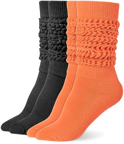 Image of HONGTEYA Slouchy Socks Women Knee High Soft Cozy for Boot