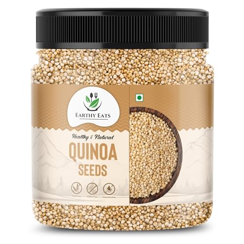 Image of Earthy Eats Quinoa Seeds 400 G| Whole Grain Kitchen Ingredient | Ideal for Salads, Soups and Everyday Cooking | Versatile Pantry Staple for a Variety of Dishes