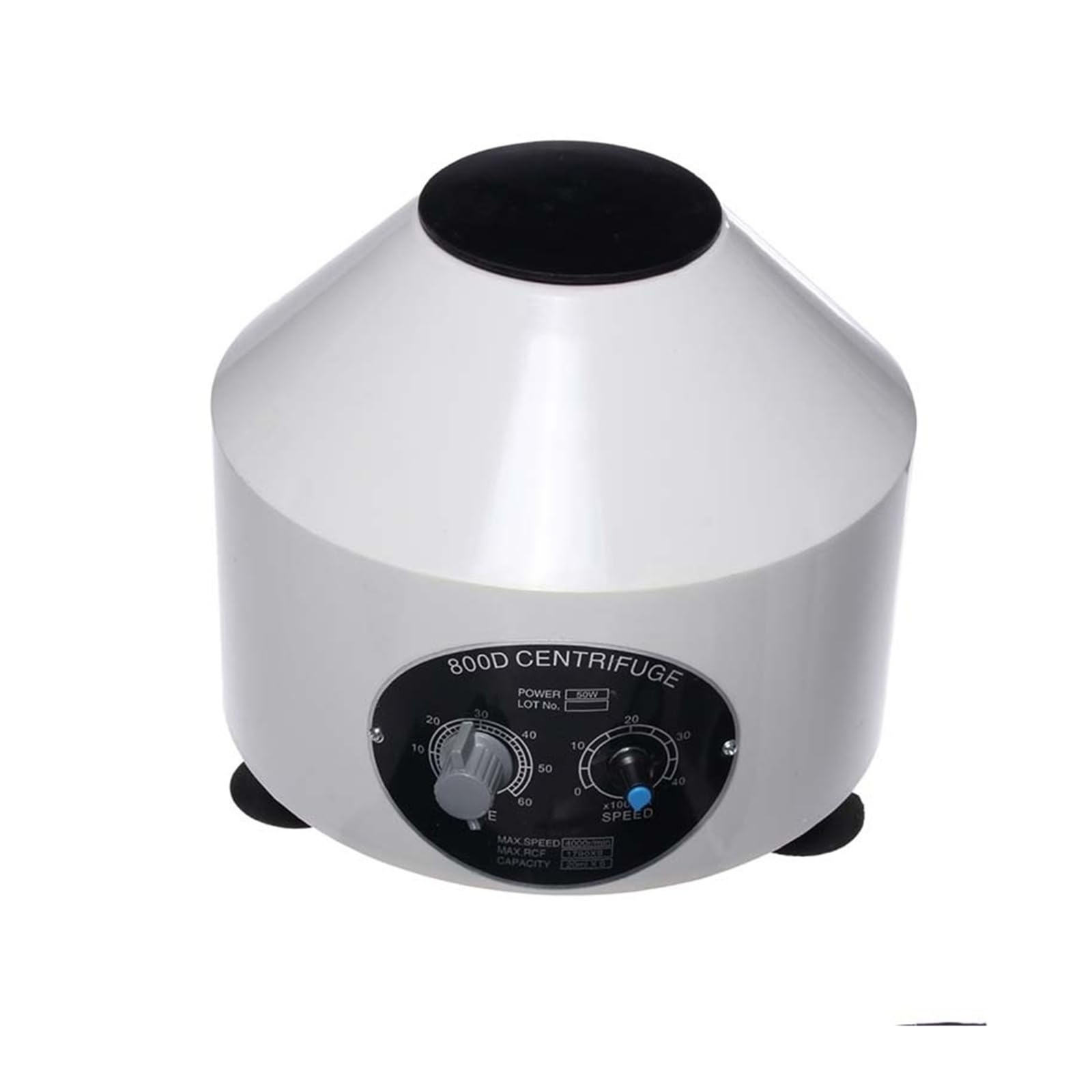Centrífuga de Laboratorio eléctrica de 800D y 4000 RPM de Alta eficiencia, máquina de práctica médica, centrífuga de Escritorio(White)