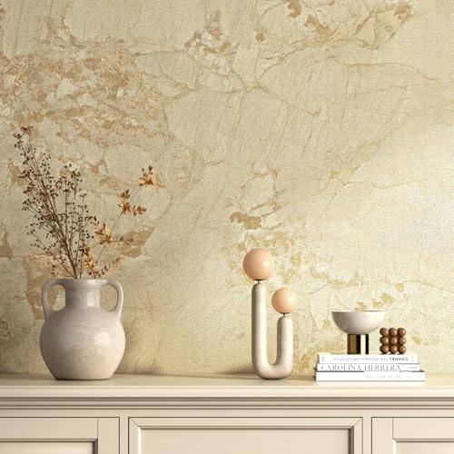 Stickyart Beige Gold Marble Contact Paper for Countertops Self Adhesive Matte Granite Yellow Contact Paper Waterproof Marble Peel and Stick Wallpaper Removable for Kitchen Shelf Bathroom 15. 8\"x160\" - Thumbnail 6
