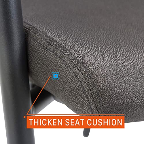 Clatina Office Reception Guest Chair Mesh Back Stacking With Ergonomic Lumbar Support And Thickened Seat Cushion For Waiting Conference Room (Black, 2 Pack) #TOP2