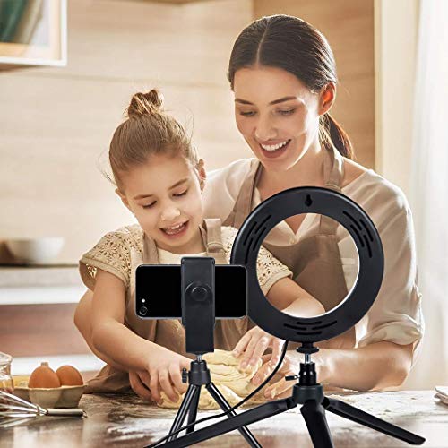 Idomeo Video Live Stream Makeup Photography Dimmable LED Selfie Ring Light with Stand - Thumbnail 3