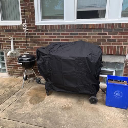Image of ZJYWSCH Grill Cover for Pit Boss Charcoal Pellet Combo Grill PB1230PC, PitBoss 1230PC Pellet Charcoal Combo Grill Cover Heavy Duty Waterproof for Louisiana 1200 Black Label LG1200BL