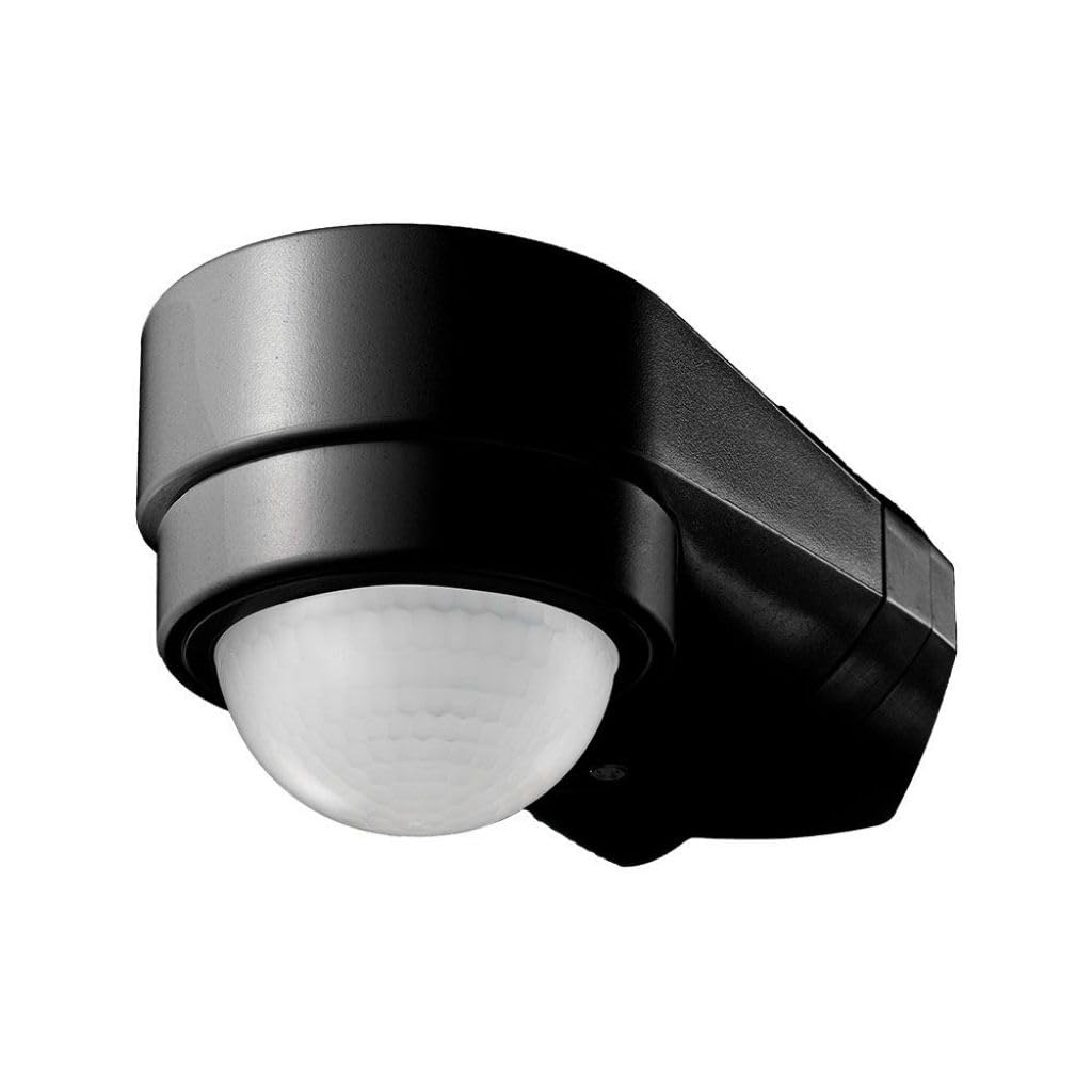 B&Q -  Cl6612 Pir Motion SensorVersatile Wall-Mounted Black Design For Indoor & Outdoor Use