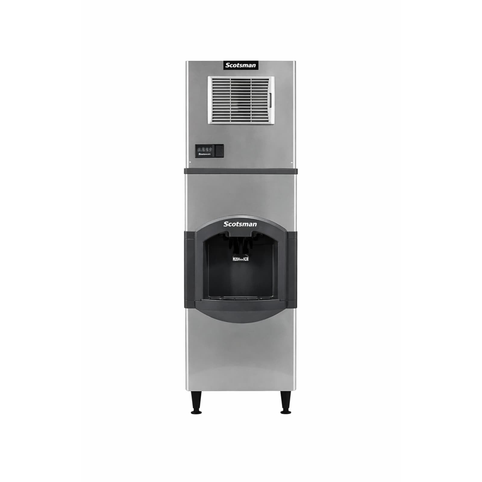 Scotsman Prodigy Elite Medium Cube 22" Ice Maker - 362 lb/Day, 120 lb Hotel Bin | Fridge.com