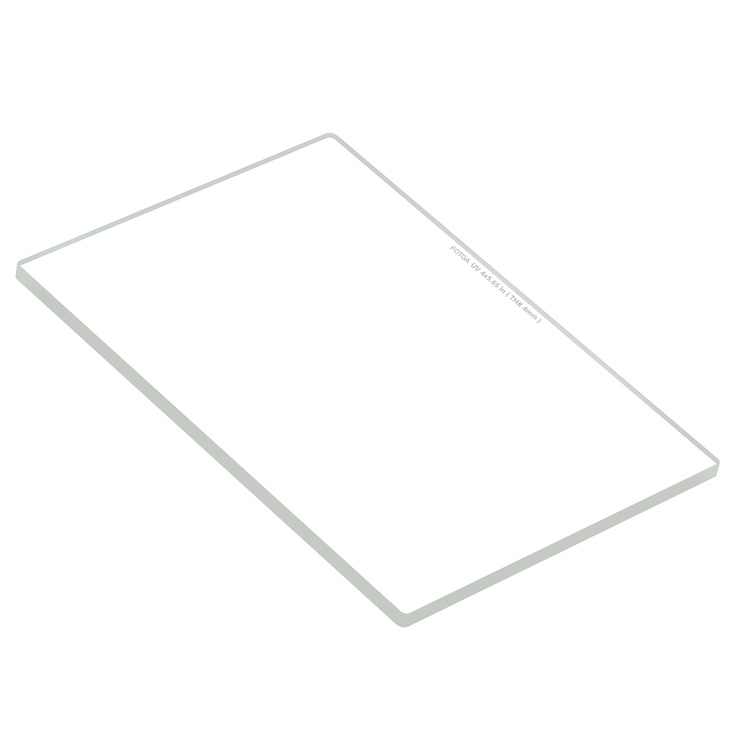FOTGA Cinema - Filtro trasparente con protezione UV, 4 x 5,65, in vetro ottico di spessore 4 mm, per obiettivo opaco da 4 x 5,65 pollici, compatibile con FOTGA Matte Box