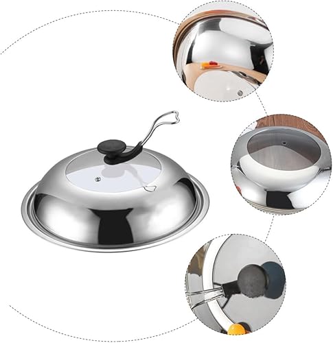 Miniatura 8 de Recipientes de vidrio 1 unid tapa de olla de acero inoxidable s Utensilios de cocina de silicona recipientes de silicona para hornear Terrario Bbq