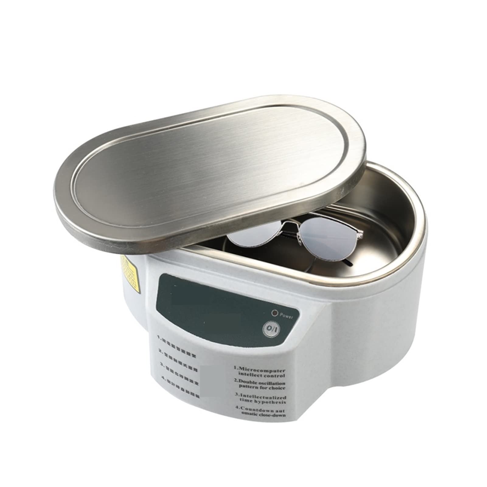 Urządzenie do czyszczenia ultradźwiękowego Ultradźwiękowy środek czyszczący 30/50W Sonicator Bath 40KHz DEGAS dla zegarków Kontaktowe soczewki Szklanki Protia Zęby Elektryczne makijaż(30W)
