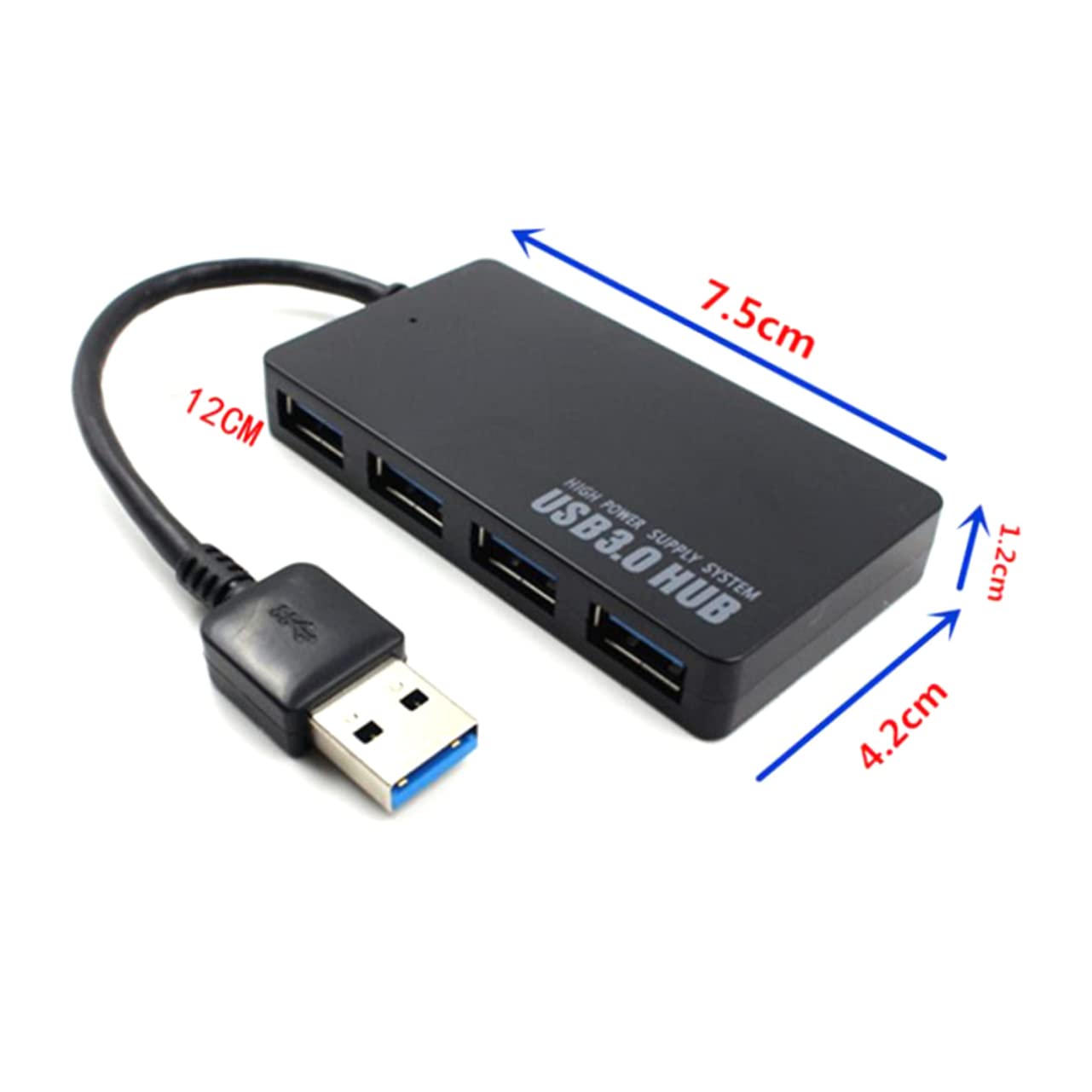 BESTonZON 3 Pezzi 4 porta USB hub USB multi-interfaccia hub dati USB connettore USB hub del mouse USB connettore del dispositivo USB sdoppiatore USB computer adattatore Divisore attrezzatura