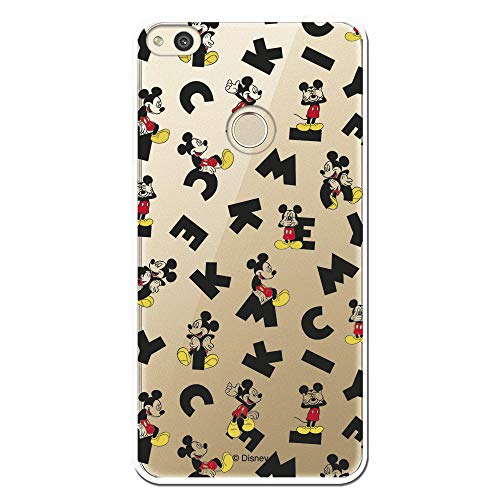 Cover ufficiale Disney Mickey Lettere Clear per Huawei P8 Lite 2017 - La Casa delle Carcascases