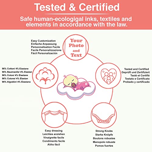 Variante de lepni.me bodys personalizados bebe 0-3 Meses Blanco