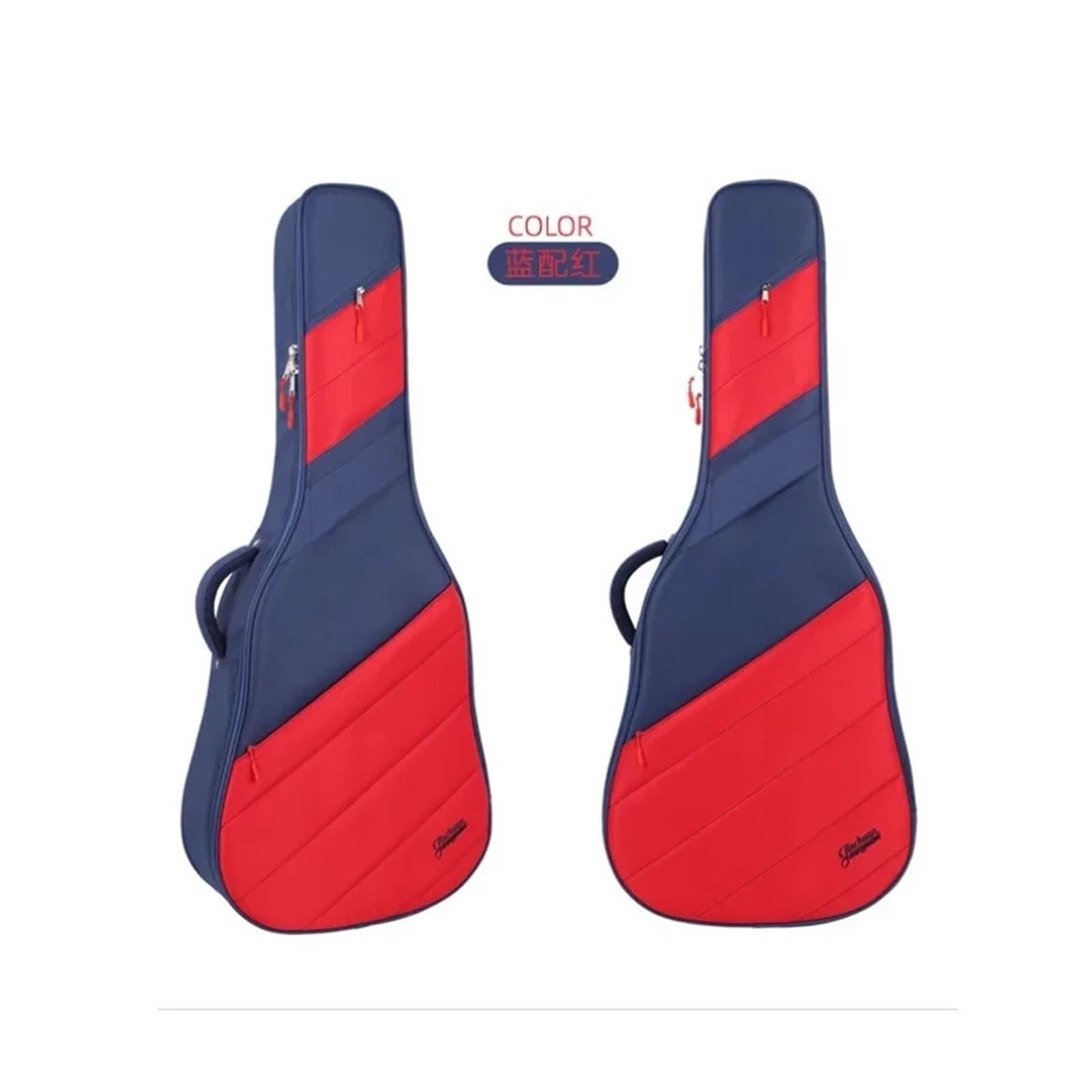 Bolsa for Guitarra acústica de 41 Pulgadas, Funda Protectora for Guitarra acústica de, Ideal for Canciones folclóricas, Piano y Mochila for Guitarra de 40 Pulgadas de Grosor.(Blue with Red)