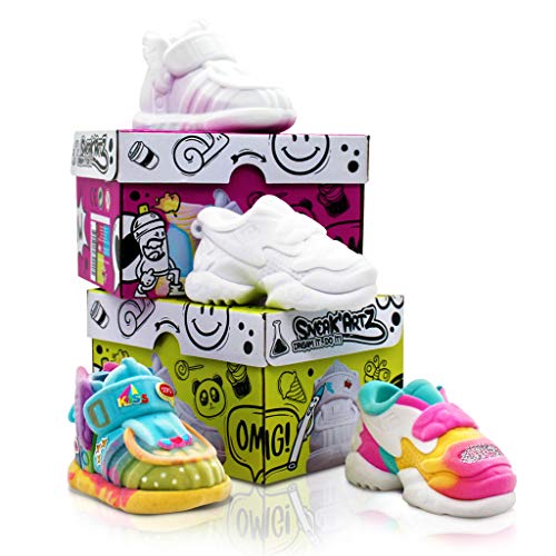 Splashtoys SNEAK'ARTZ SHOEBOX Anijs en viooltjes, creatief design en personaliseert je sneakers vanaf 5 jaar, 32235