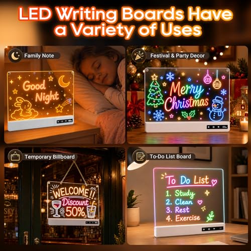 LED Drawing Board for Kids, 16" Dry Erase Light Up Doodle Board — view 5