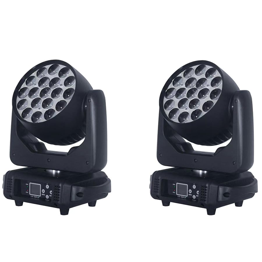2 Lights/Lot Led 19X15W Beam Zoom Wash RGBW 4in1 Moving Head Stage Light DMX Dj Bar Party Wedding Effect