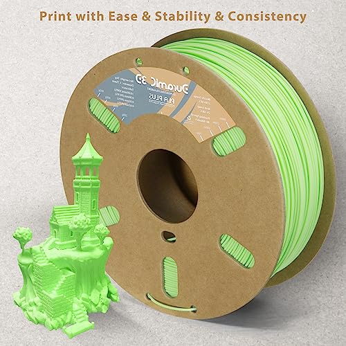 Image of DURAMIC 3D PLA+ Printer Filament 1.75mm PLA Plus Neatly 1Kg Spool(2.2lbs) | PLA Pro Tougher and Stronger, Dimensional Accuracy Probability + /- 0.02mm Neon green