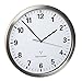Produktbild TFA Dostmann Analoge Wanduhr Funk, mit Edelstahl Rahmen, groß, 30cm Durchmesser, weiß, 60.3523
