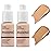 2 Pack PHOERA Foundation,Matte Oil Control Concealer Cream,PHOERA Long Lasting Waterproof Matte Liquid Foundation for Women Girls (104 Buff Beige+105 Sand)