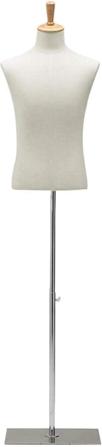 Professional Male Mannequin Torso Body Dress Form Busts Manikin Dummy Model with Metal Base for Clothing Display