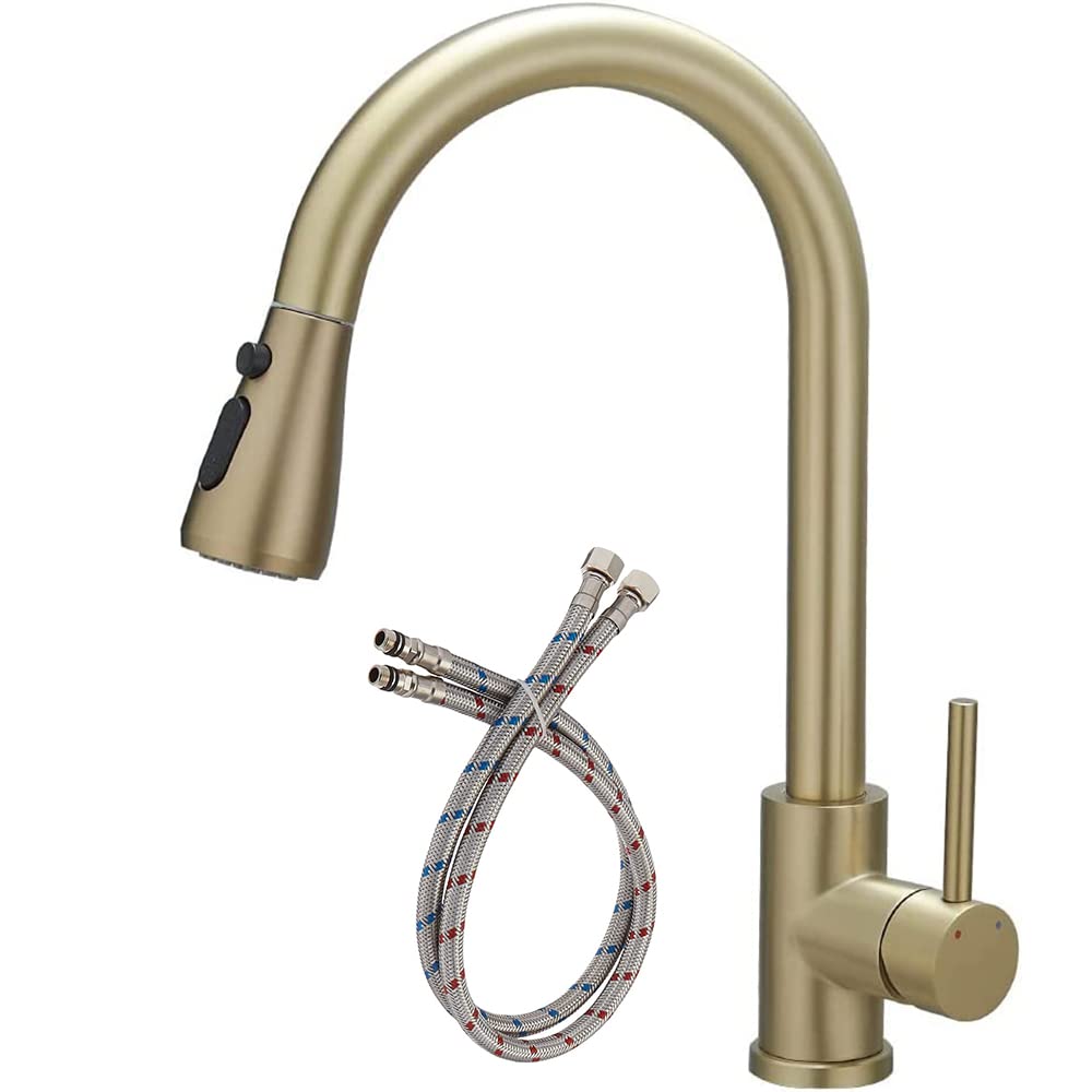Weirun Sink Faucet, Pull Down Kitchen Faucets