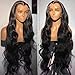 ABBETEY 30 Inch Lace Front Wig - Human Hair Body Wave 13x6 Lace Frontal Wig for Women - 180 Density HD Lace Glueless Wig - Pre Plucked with Baby Hair