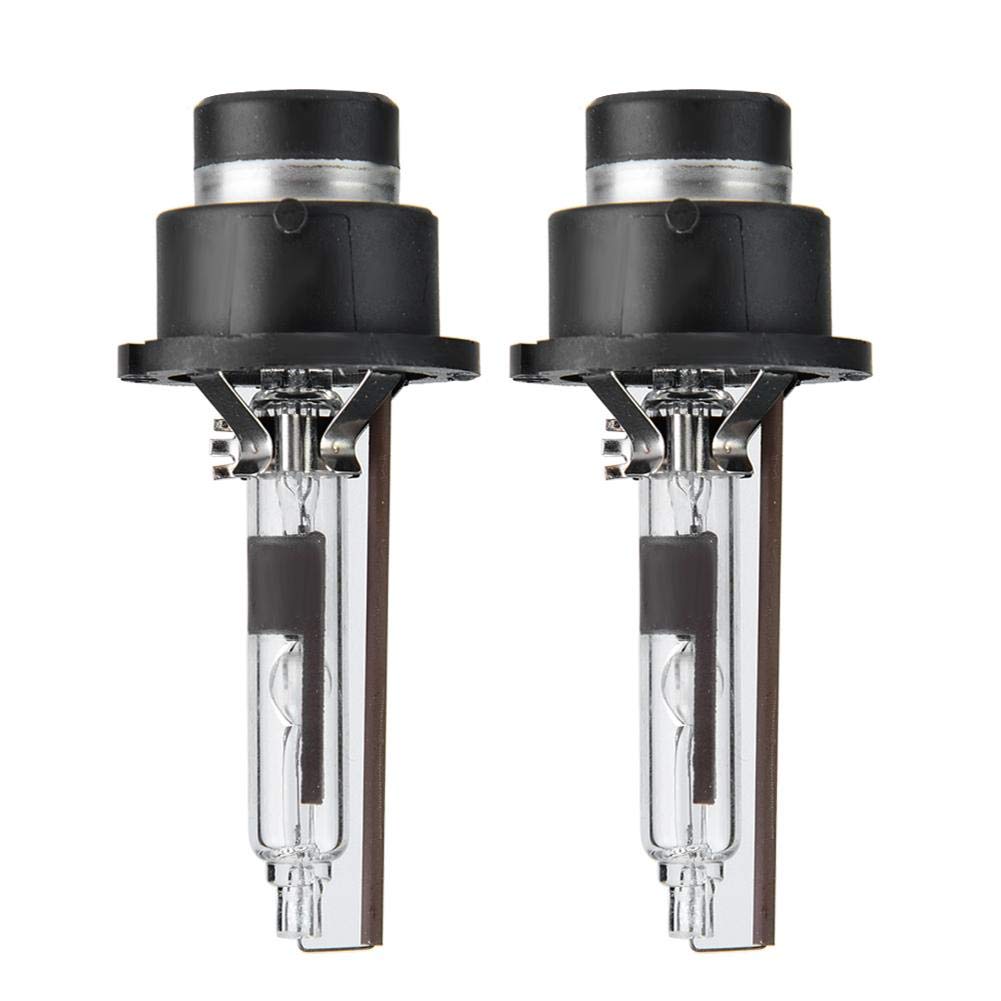 Akozon Lámpara de xenón para automóvil Bombillas de repuesto para faros 2Pcs D2R 6000K 35W Luz de bombilla para faros delanteros de automóviles