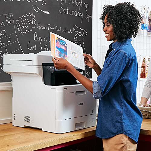 Brother MFC-L8900CDWA Wireless All-in-One Color Laser Printer for Office, Green - Print Copy Scan Fax - 33 ppm, 2400 x 600 dpi, 5" Touchscreen LED, Auto Duplex Printing, 70-Sheet ADF, Printer Cable - Thumbnail 7