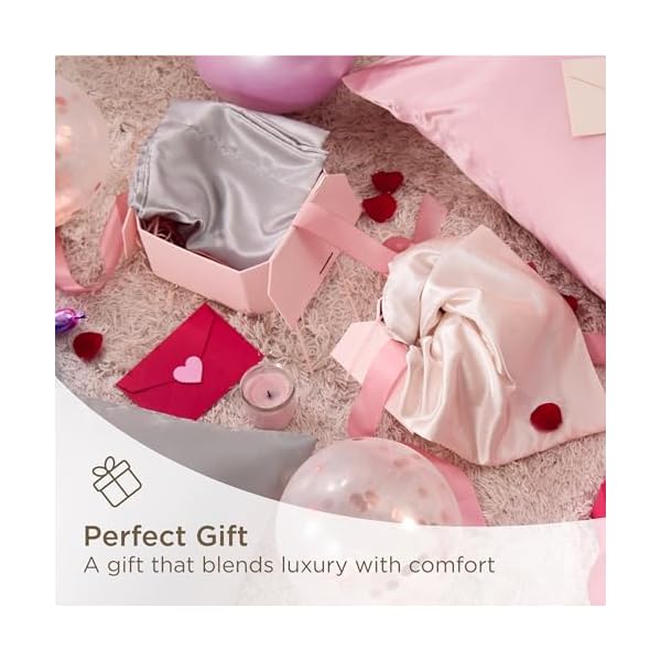   Bedsure-Satin-Pillowcases-Similar-to-Silk-Pillow-Cases-Queen-Size-Set-of-2-Pillow-Case-for-Sleeping-Women-with-Envelope-Closure-Gifts-for-Women-Men-Silver-Grey-20x30-Inches