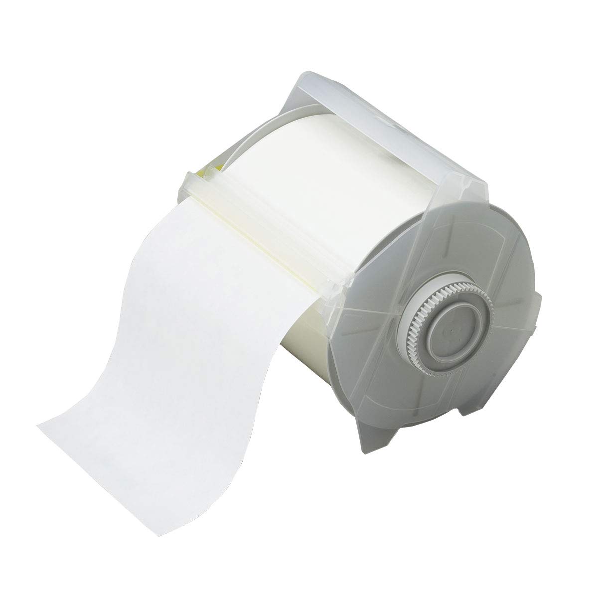 Brady Cartuccia a nastro per etichette in poliestere per interni/esterni, trasparente, 10,2 cm di larghezza x 30,5 m di lunghezza, 76610, 1 pezzo