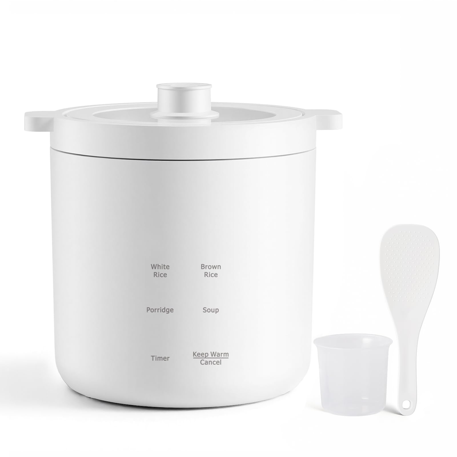 Rice Cooker 2 Cup Uncooked Mini Rice Cooker Small Electric Cooker with 4 Cooking Functions 24 Hour Preset