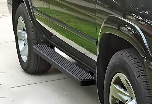 Estribos negros APS Premium 4 pulgadas para Nissan Pathfinder 99-04 miniatura 4