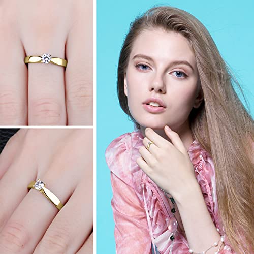 JewelryPalace Classic 0.2ct Cubic Zirconia Solitaire Engagement Rings for Women, 925 Sterling Silver Promise Ring for Her, Round Cut Simulated Diamond Anniversary Wedding Rings4