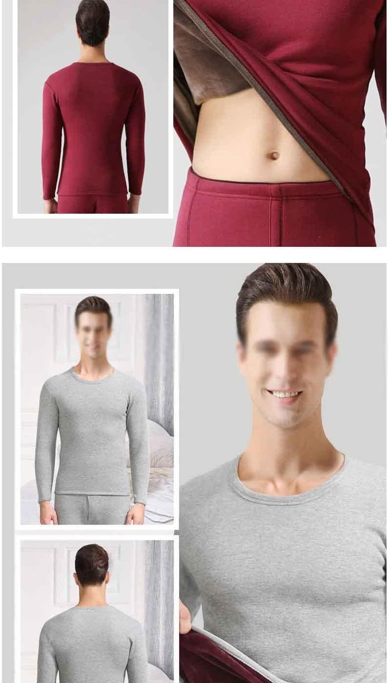 Clothe and Pants Winter Man Velvet Underwear Sets Men Thermo Underwear Long Winter Clothes Men Thick Thermal