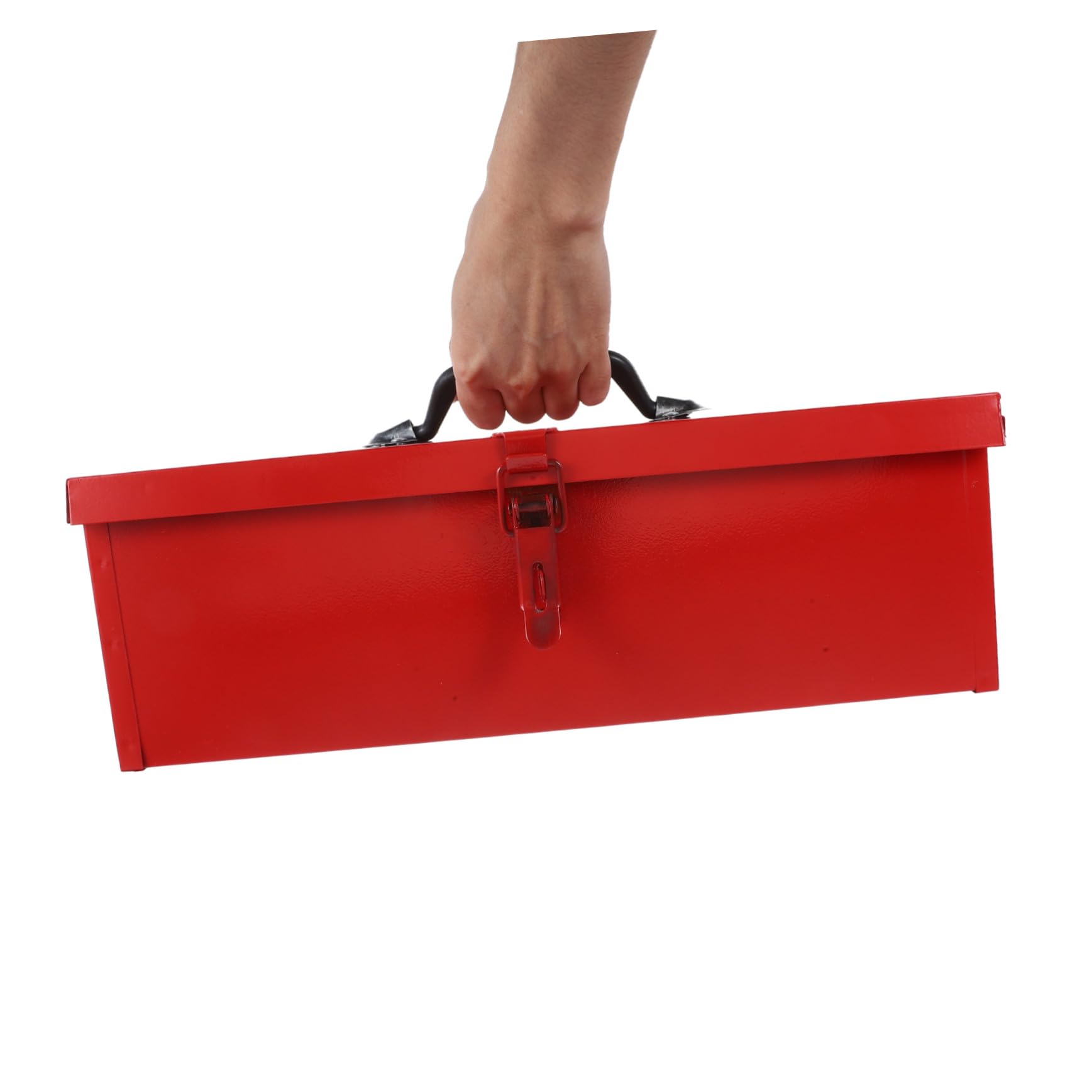 Kisangel Boîte à Outils Portable en Fer Rouge Poignée Confortable