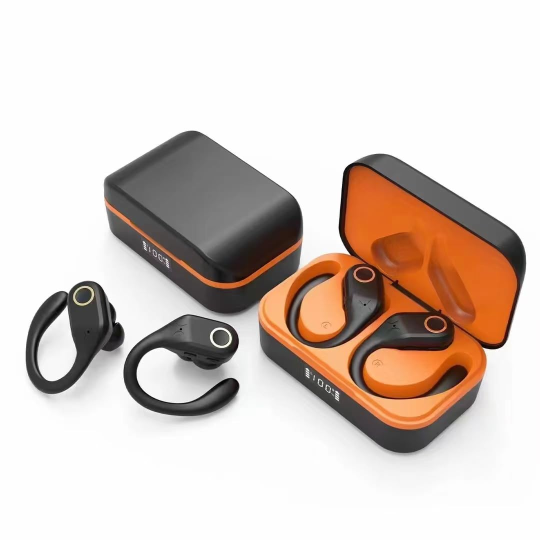 Wireless Earbuds Earhooks Sports in-Ear Bluetooth 5 3 Headphones with Microphone IPX7 Rating Headset HiFi Sound Quality Compact