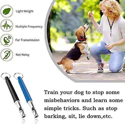 Shenghuowuyu 2Pack Dog Whistle, Dog Whistle To Stop Barking Neighbors Dog, Adjustable Ultrasonic Silent Dog Whistle, Professional Recall Dog Training Whistles, With Lanyard #TOP3