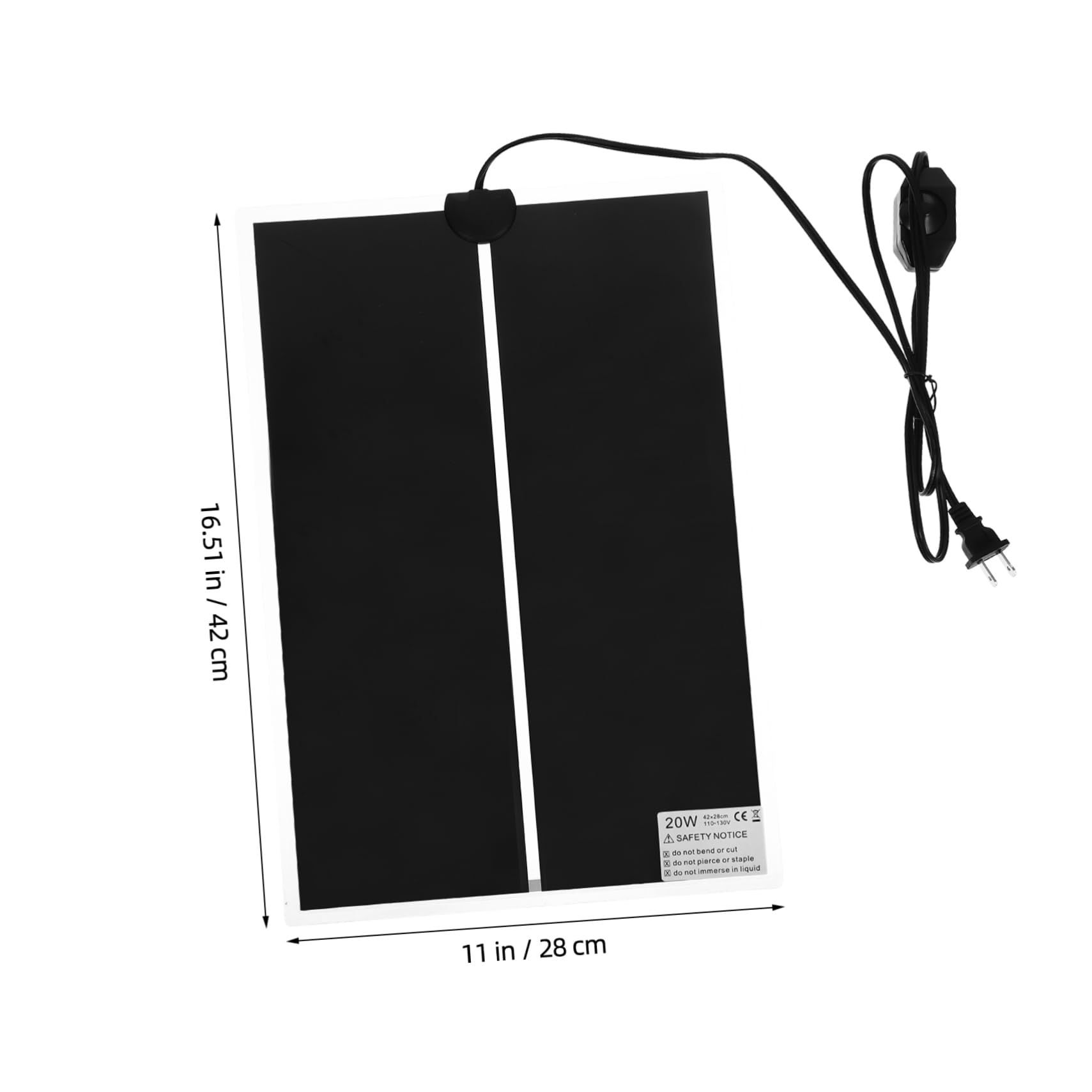 ORFOFE 3-Pack Reptile Heat Mat Temperature Control 20w Low-Voltage Safe for Glass Containers