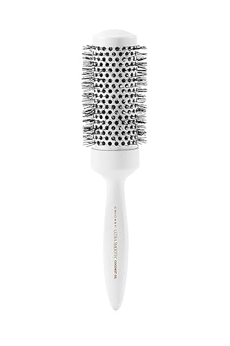 Cricket Cepillo térmico de coco ultra suave, barril de cerámica de 1.75 pulgadas, aceite de coco y queratina, cerdas antiestáticas resistentes al